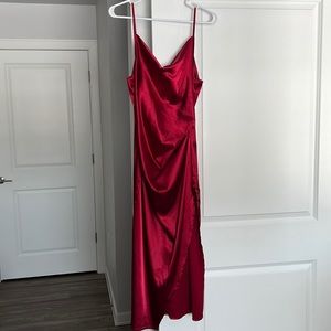 Silk red SHIEN dress